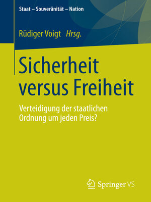 cover image of Sicherheit versus Freiheit
